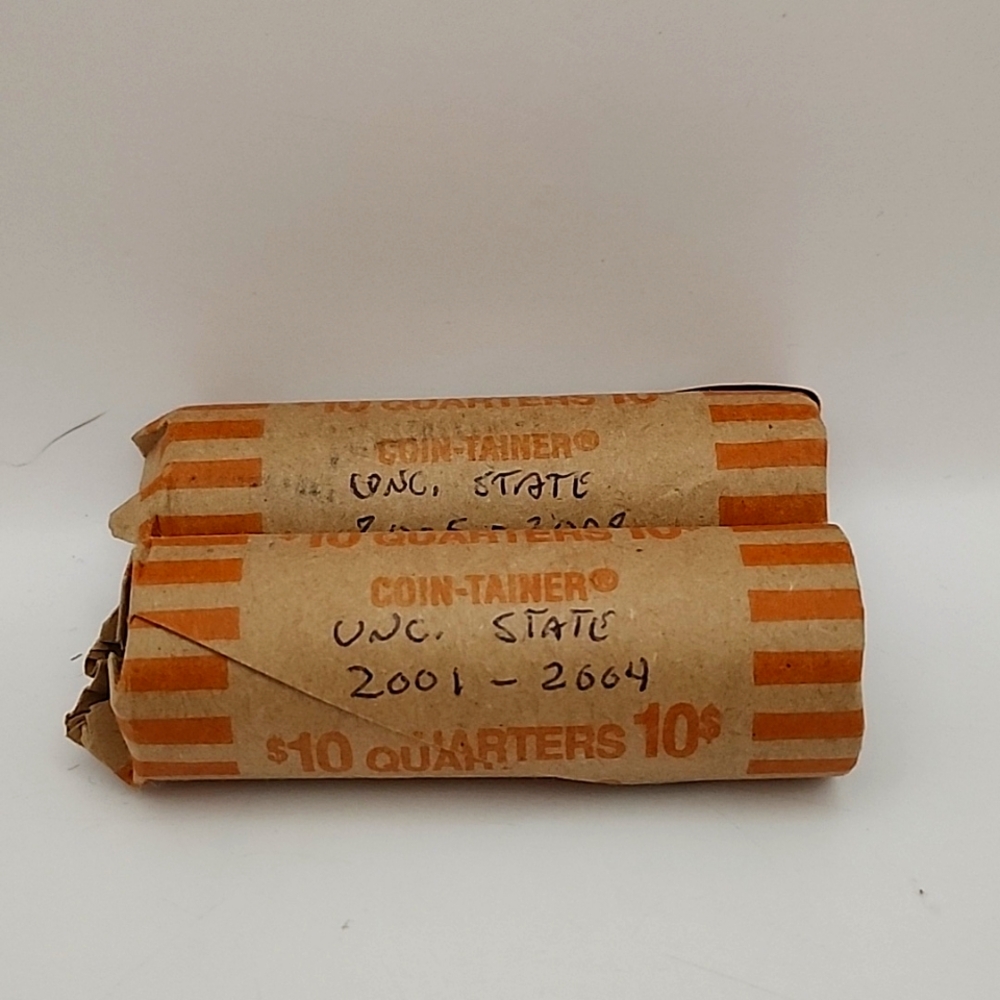 2 Rolls 2001-2008 State Quarters Uncirculated